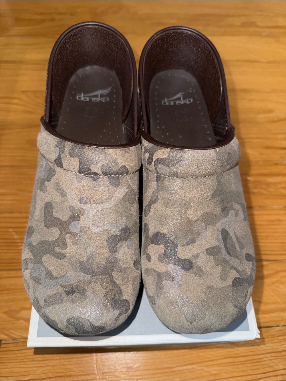 Dansko Professional Clog - Brown Camouflage Suede